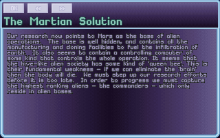 The Martian Solution